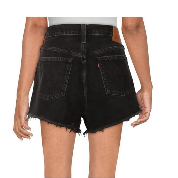 Levi's Womens 501 Original Button Fly High Rise Cutoff Shorts - Picture 2 of 2